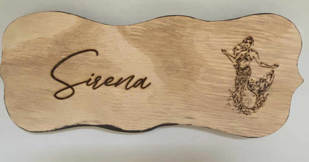 Sirena Door Sign